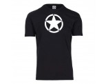 FOSTEE FOSTEX Koszulka T-shirt czarny z białą gwiazdą