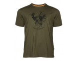 PINEWOOD Koszulka T-Shirt myśliwski ROE DEER 5455 OLIVE GREEN