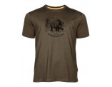 PINEWOOD Koszulka T-Shirt myśliwski WILD BOAR 5451 SUEDE BROWN