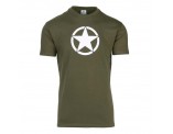 FOSTEE FOSTEX Koszulka T-shirt zielona z białą gwiazdą