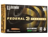 Amunicja Federal 6,5 Creedmoor; GOLDEN MEDAL Sierra MatchKing, 9,1g 