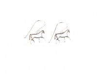 Koclzyki z motywem jeździeckim obrys konia wiszące